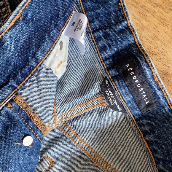 AéRopostale 90s super high rise straight jeans - Picture 3 of 5